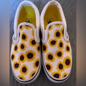 Vans sunflower Classic Slip Ons